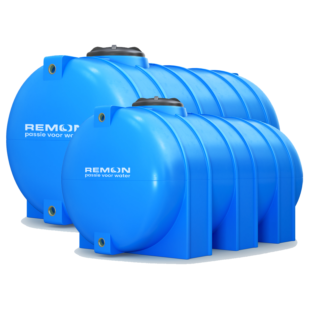 de horizontale watertanks van Remon Waterbehandeling