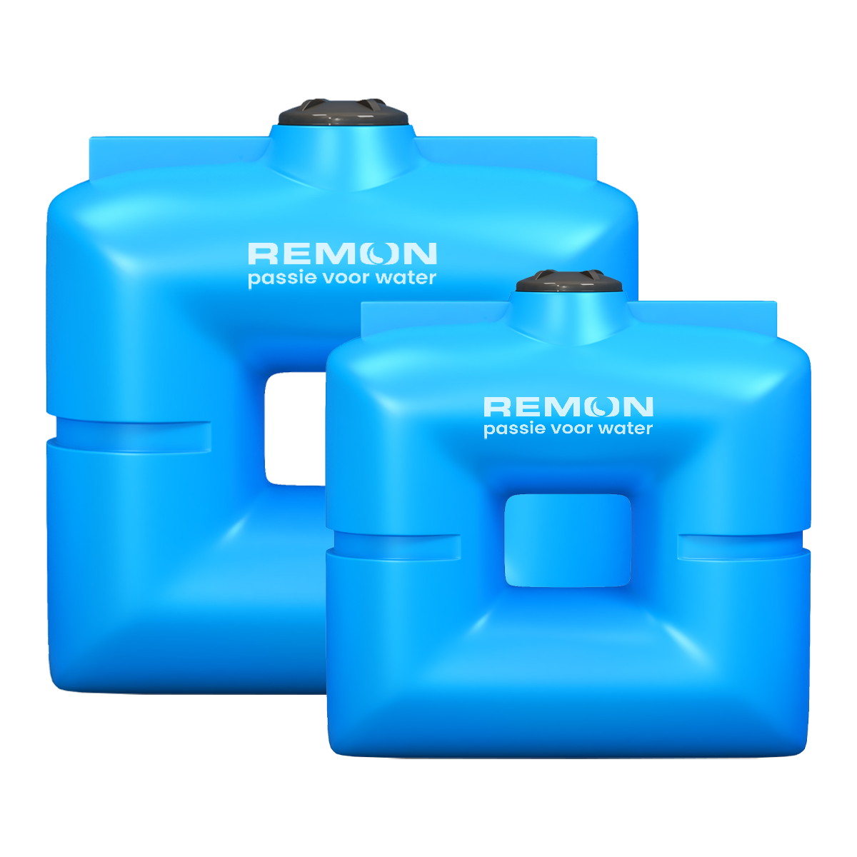 de rechthoekige watertanks van Remon Waterbehandeling